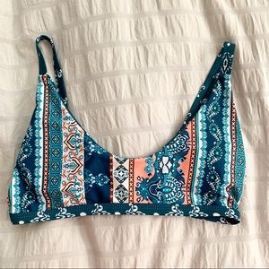 Printed ~aztec~ Swim Top